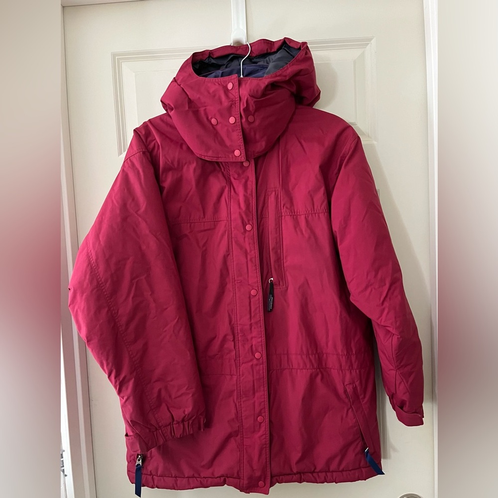 Women’s Patagonia Vintage Insulated Coat Parka w/detachable hood size S winter
